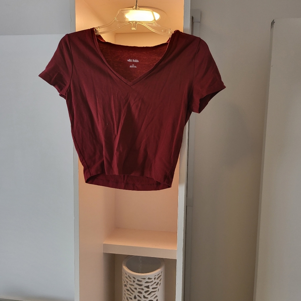 BOGO EVERYTHING $10 red crop top